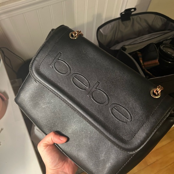 Bebe black chain purse - Picture 3 of 6
